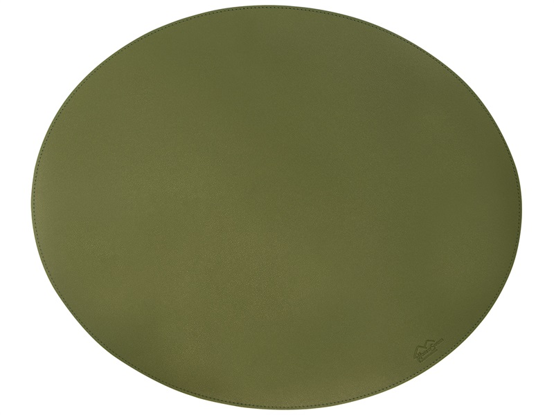 Oval placemat // green