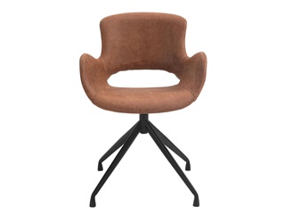 Luna dining chair, Cuoio