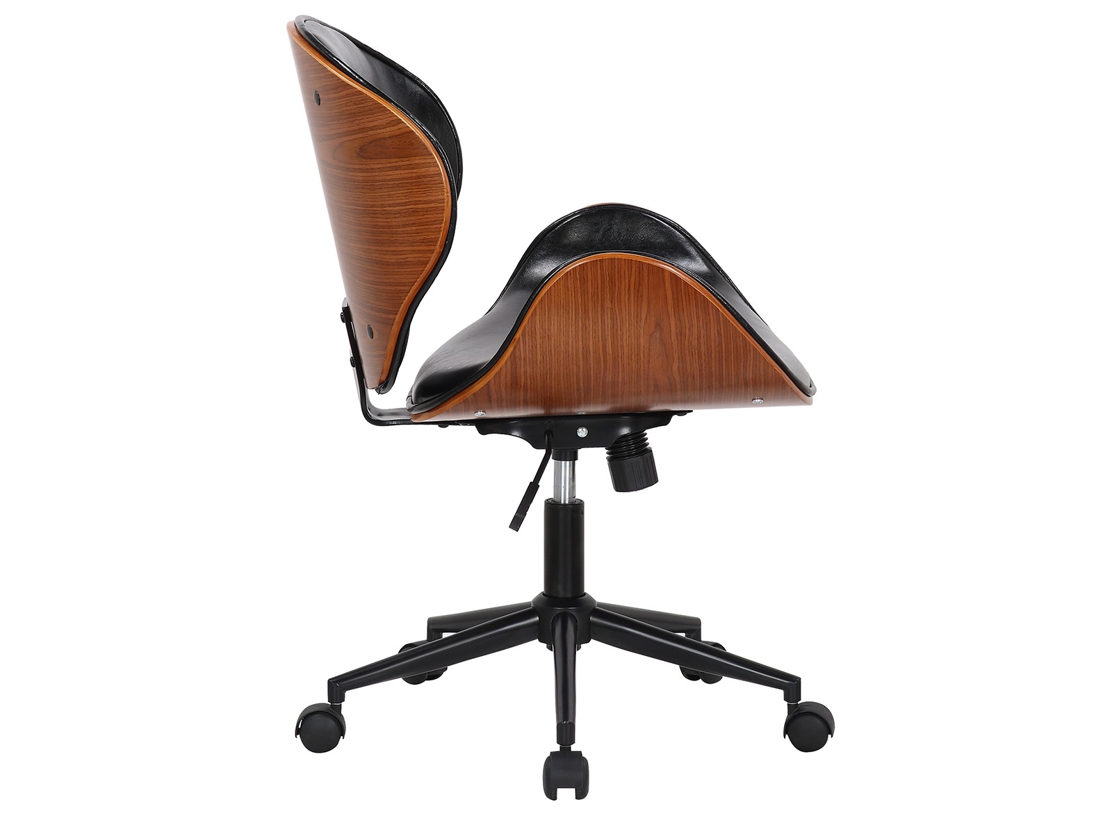 dark wood desk chair