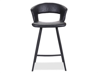 Tora tall bar stool, black