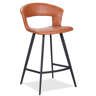 Tora bar stool, cognac