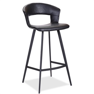 Tora tall bar stool, black