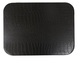 Placemat // black snakeskin pattern