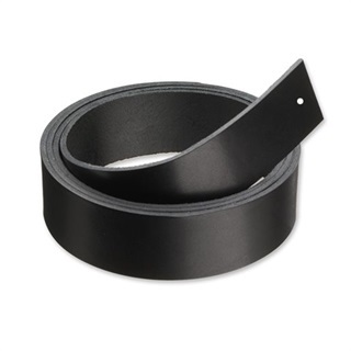 Leather strap, black