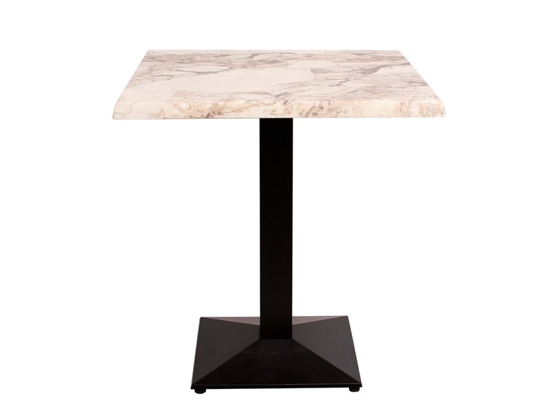 Bistro laminat table, 70x70, natural marble