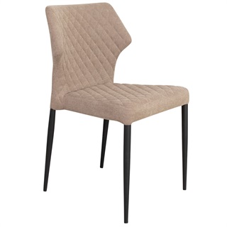 Dining Chair Beige Fabric (Model: Ydun)