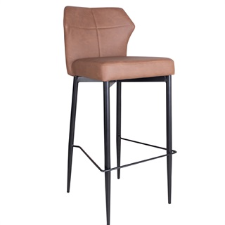 Runa high bar stool, cognac