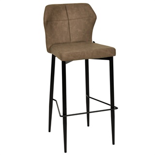 Runa high bar stool, brown