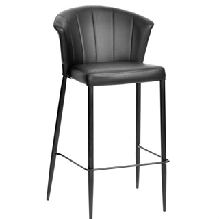 Thor high bar stool, deep black