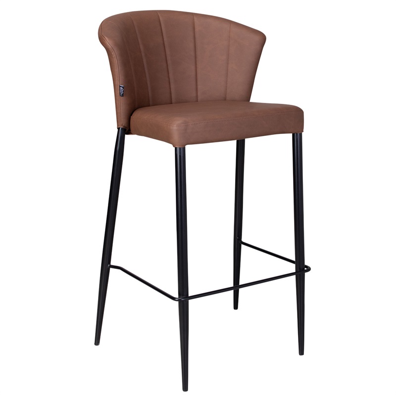 Thor high bar stool, Cognac