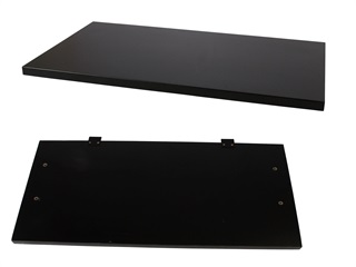 MDF extension plate set 4x103x50cm, black