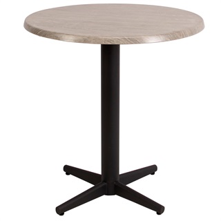 Bistro laminate table, grey wood