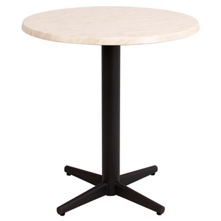  Bistro laminate table, white marble