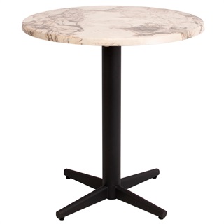 Bistro laminate table, natural marble