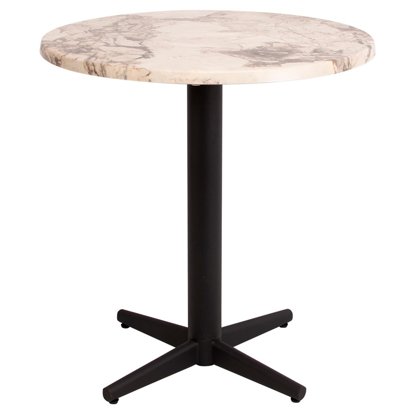 Bistro laminate table, natural marble
