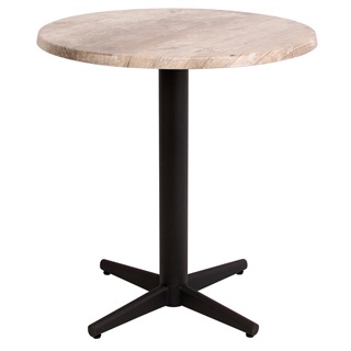  Bistro laminate table, rustic wood
