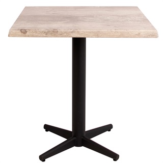 Bistro laminat table, 70x70, rustic wood