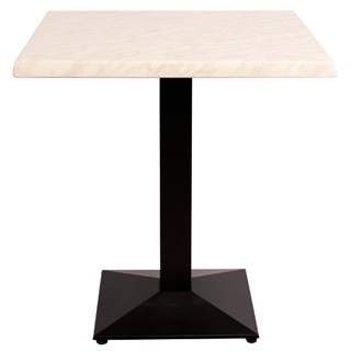 Bistro laminat table, 70x70, white marble