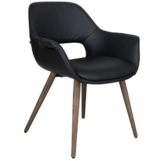 Fenja dining chair Black PU
