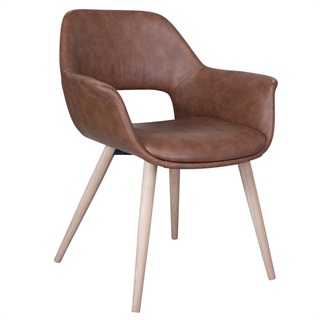 Fenja dining chair Cognac PU