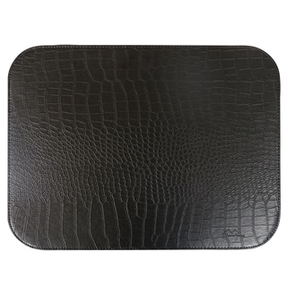 Placemat // black snakeskin pattern