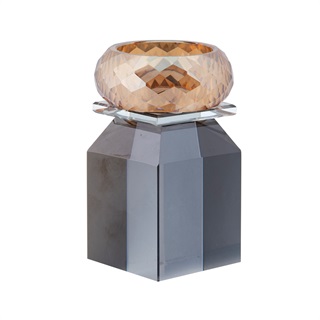 Honeysuckle tealight, smoke/clear/champagne 