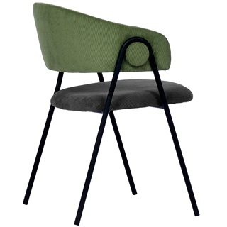Lina dining chair, Grey and Green