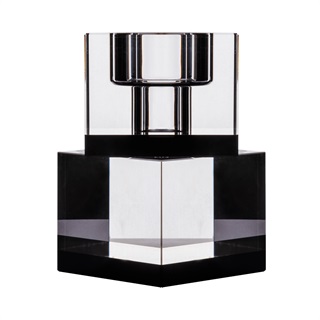 Lyng candle holder, black