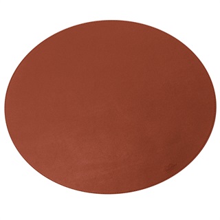 Oval placemat // cognac soft 