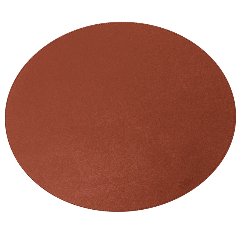 Oval placemat // cognac soft 