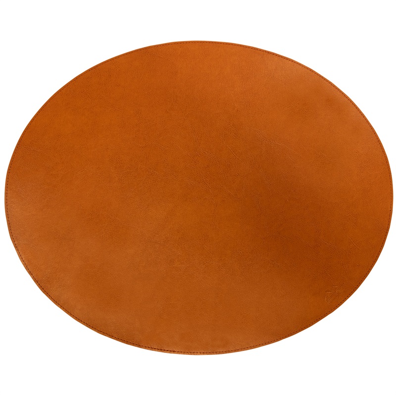 Oval Placemat // cognac