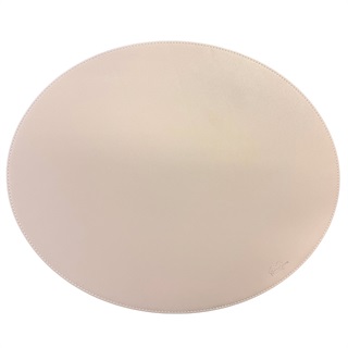 Oval placemat - Nude PU - HARD
