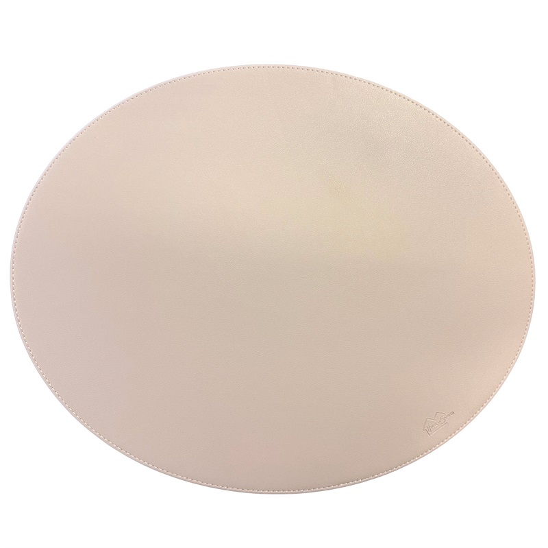 Oval placemat - Nude PU - HARD