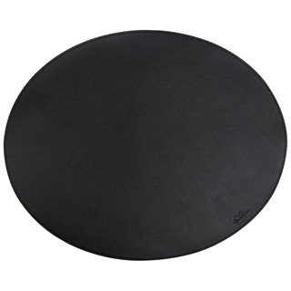 Oval placemat // black PU