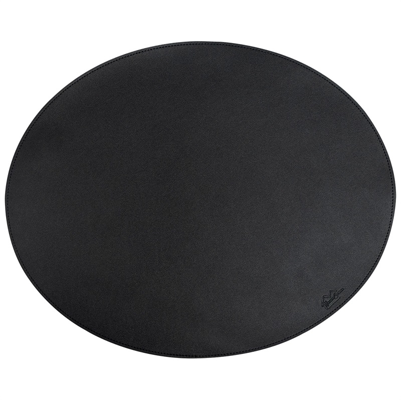 Oval placemat // black PU