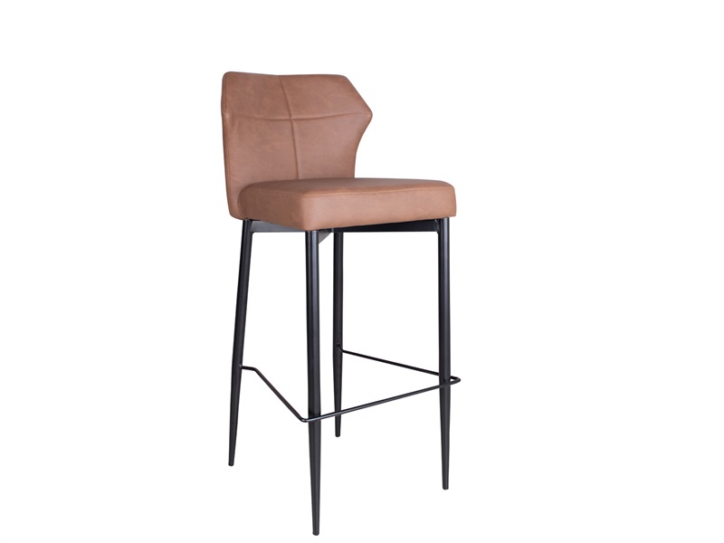 Runa high bar stool, cognac