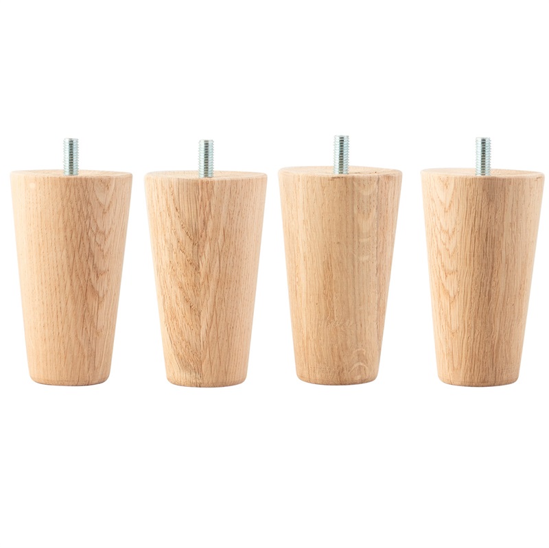 Bed legs 12 cm, Oak