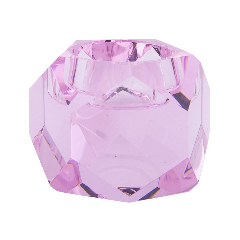 Taks candle holder, pink