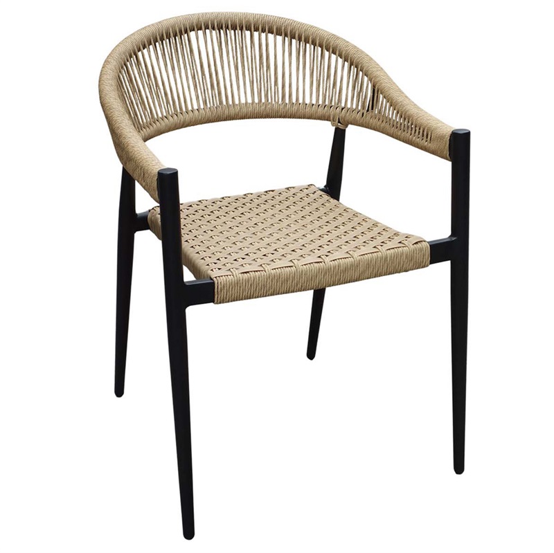 Teddy chair w. arm rest, black
