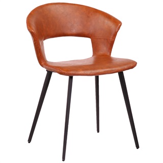 Tora dining chair, cognac