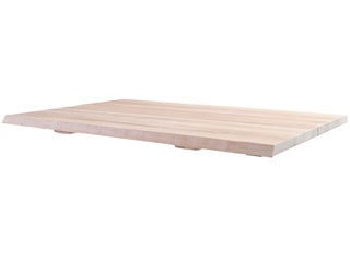Curve tabletops, 110x72, white oil - FSC